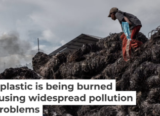 Workers prepare to burn imported plastic waste at a dump in East Java, Indonesia, in 2018. Ulet Ifansasti/Getty Images